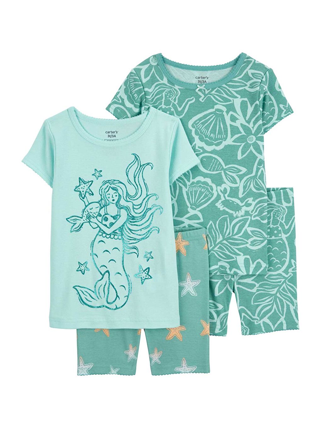 Karışık Küçük Kız Çocuk Pijama Set