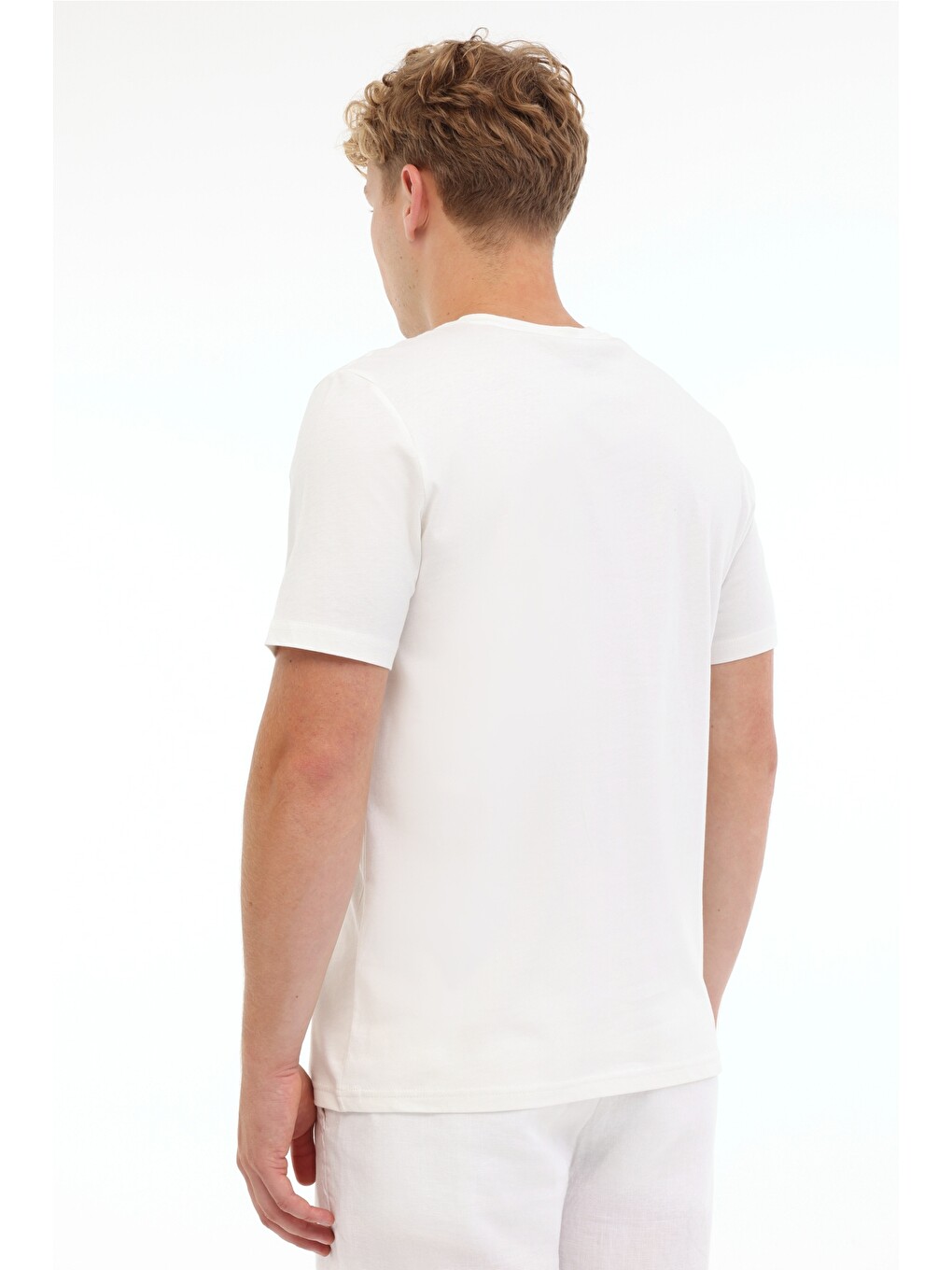 Ml Etcor 11mrn200 5fx Beyaz Erkek Kısa Kol T-shirt-1