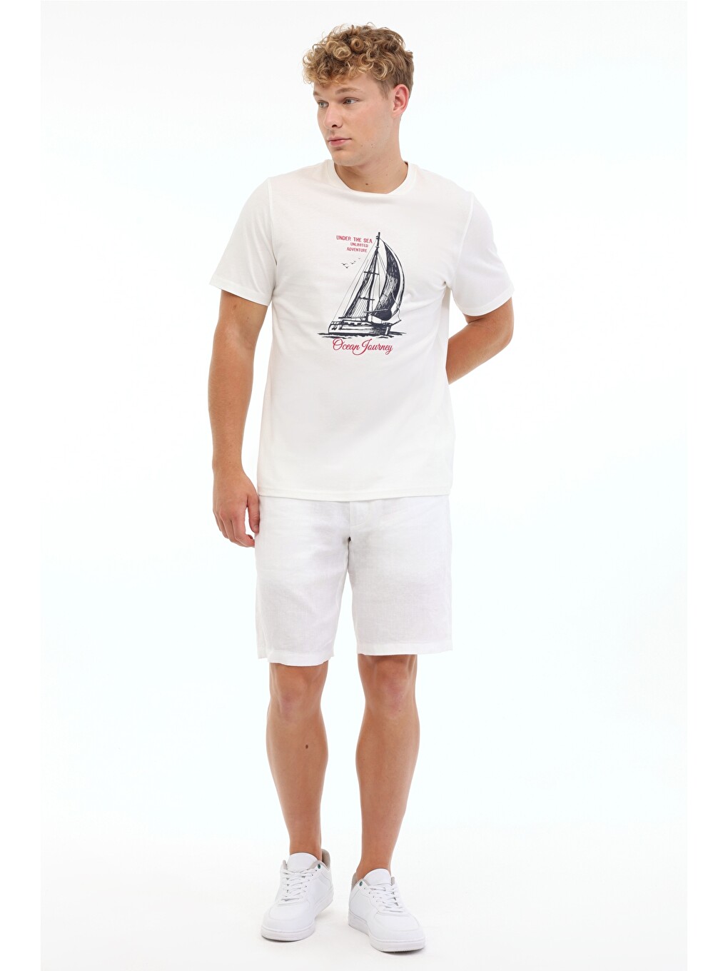 Ml Etcor 11mrn200 5fx Beyaz Erkek Kısa Kol T-shirt-2