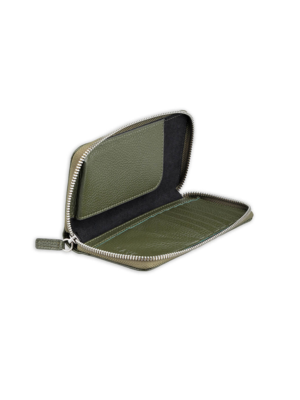 Yeşil Floter 100% Hakiki Deri Cüzdan-2