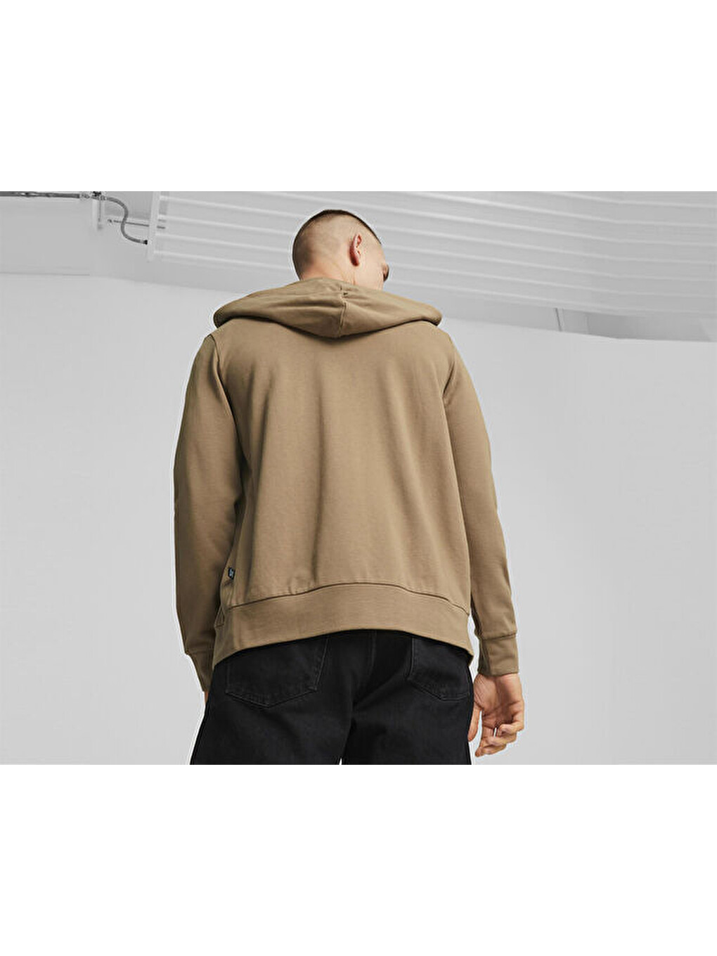 Better Essentials Full-zip Hoodie Erkek Günlük Fermuarlı Sweatshirt 67597985 Kahverengi-3