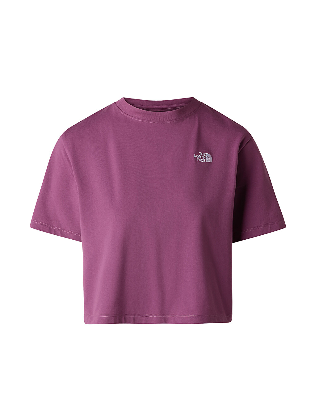 Evolution Simple Dome Crop Relax Kadın Mor Tişört