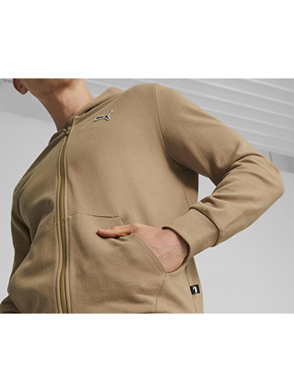 Better Essentials Full-zip Hoodie Erkek Günlük Fermuarlı Sweatshirt 67597985 Kahverengi-4