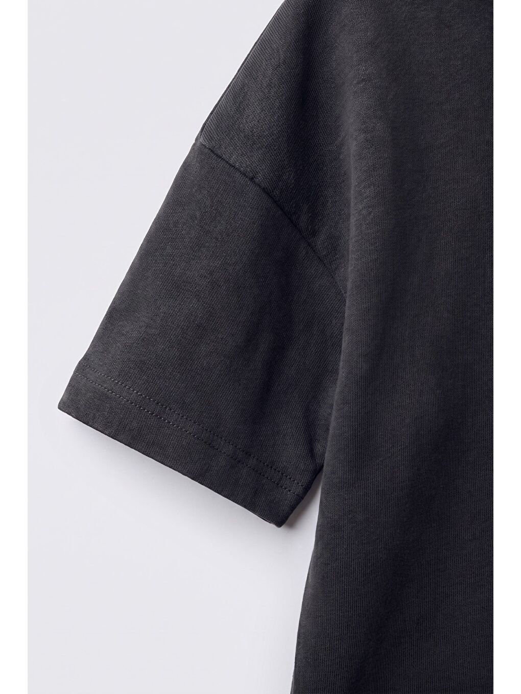 Unisex Çocuk Pamuklu Antrasit Club T-Shirt Şort Takım-1