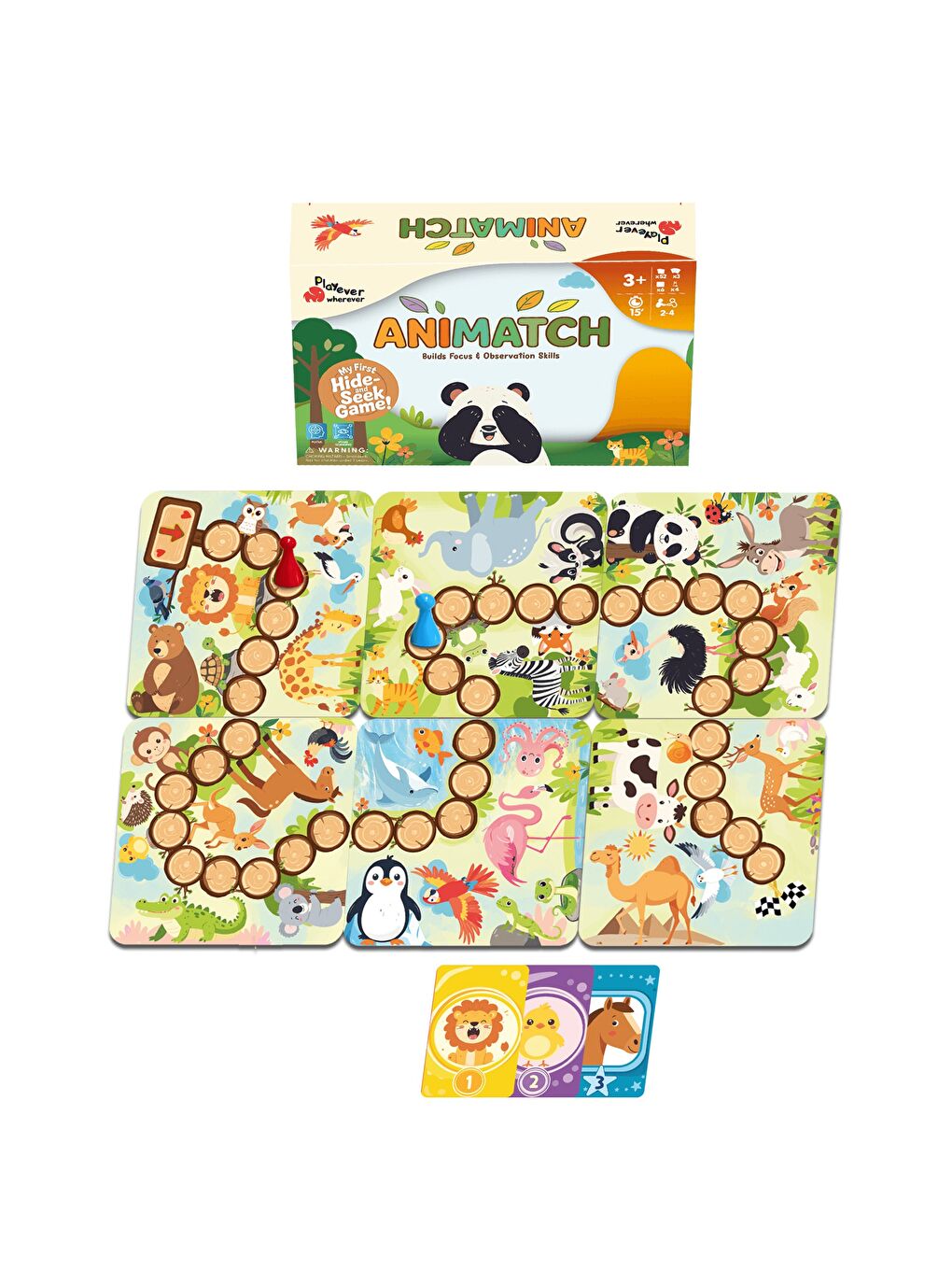 Animatch, Hayvanları Bul ve Eşleştir Kutu Oyunu (3-5 Yaş)-2