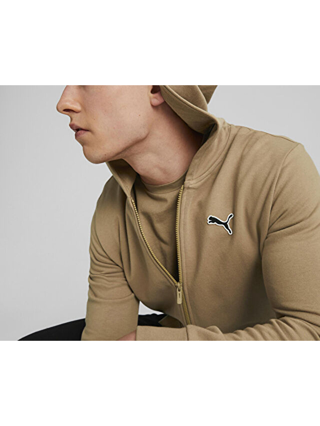 Better Essentials Full-zip Hoodie Erkek Günlük Fermuarlı Sweatshirt 67597985 Kahverengi-5