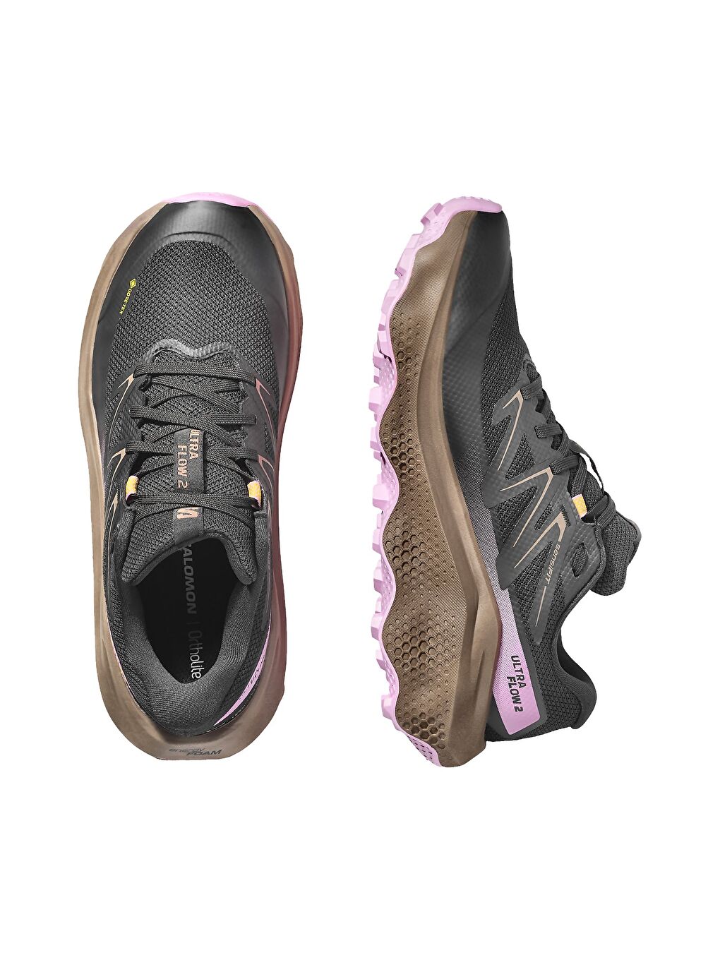 Ultra Flow 2 GORE-TEX Kadın Siyah Patika Koşusu Ayakkabısı-3