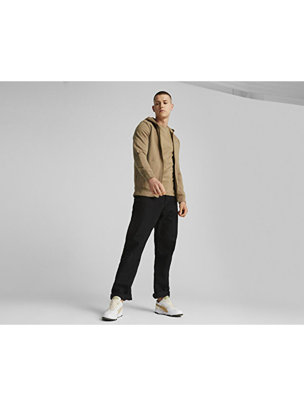 Better Essentials Full-zip Hoodie Erkek Günlük Fermuarlı Sweatshirt 67597985 Kahverengi-6