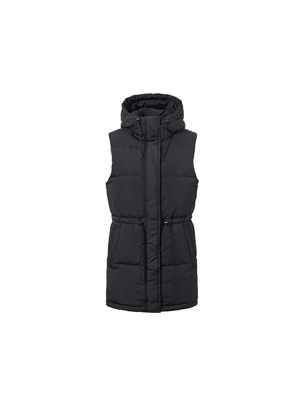 Siyah Kadın Kapitone Yelek, Trend-1