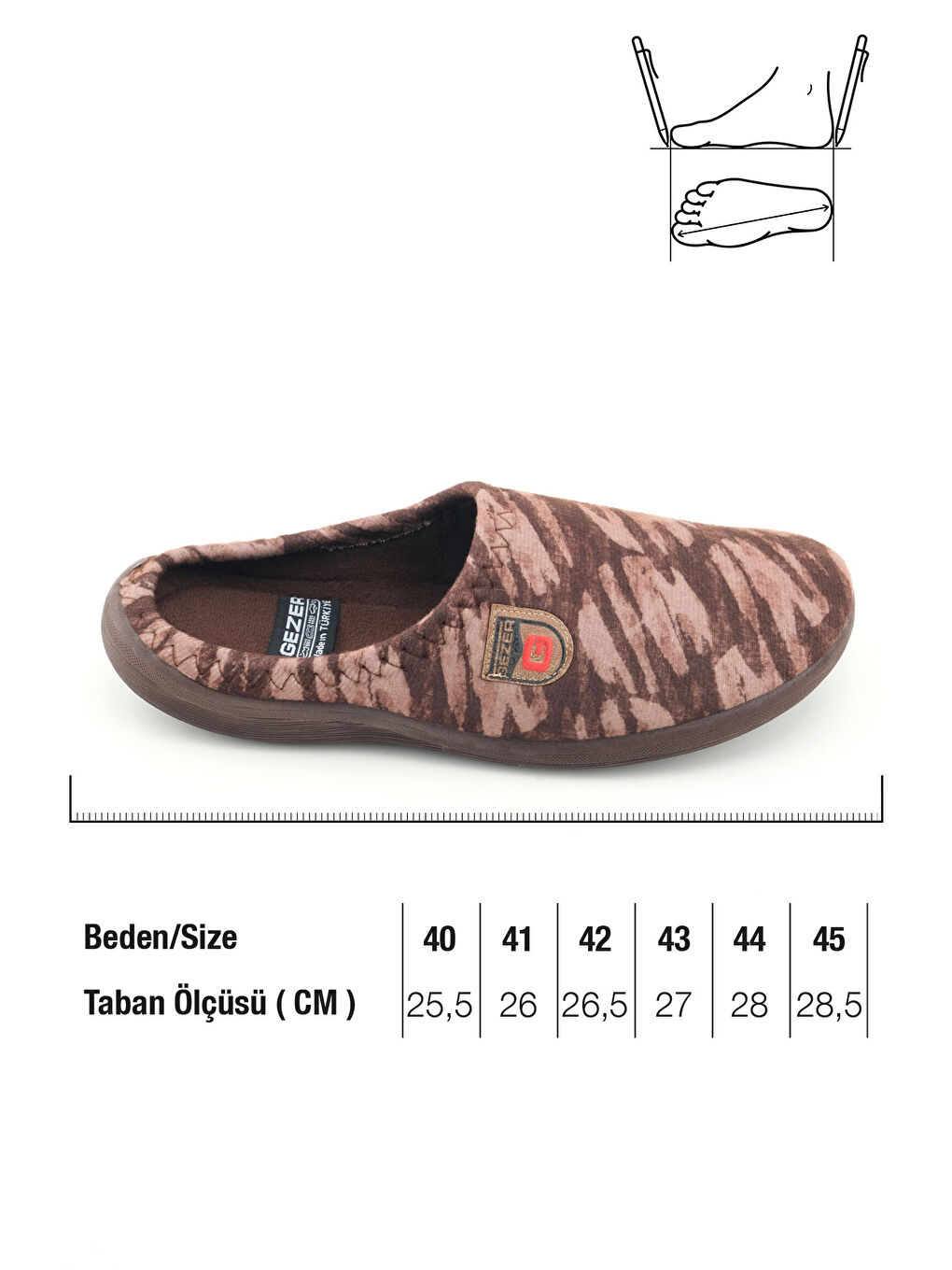 Kahverengi Erkek Kışlık PU Rahat Taban Ev Bahçe Gondol Terlik-1