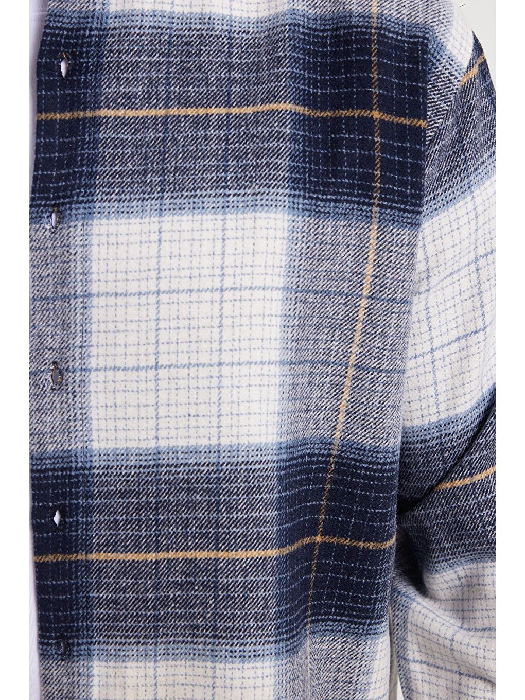 Karışık Erkek Relax Fit Rahat Kesim Kışlık Kareli Oduncu Gömlek-3