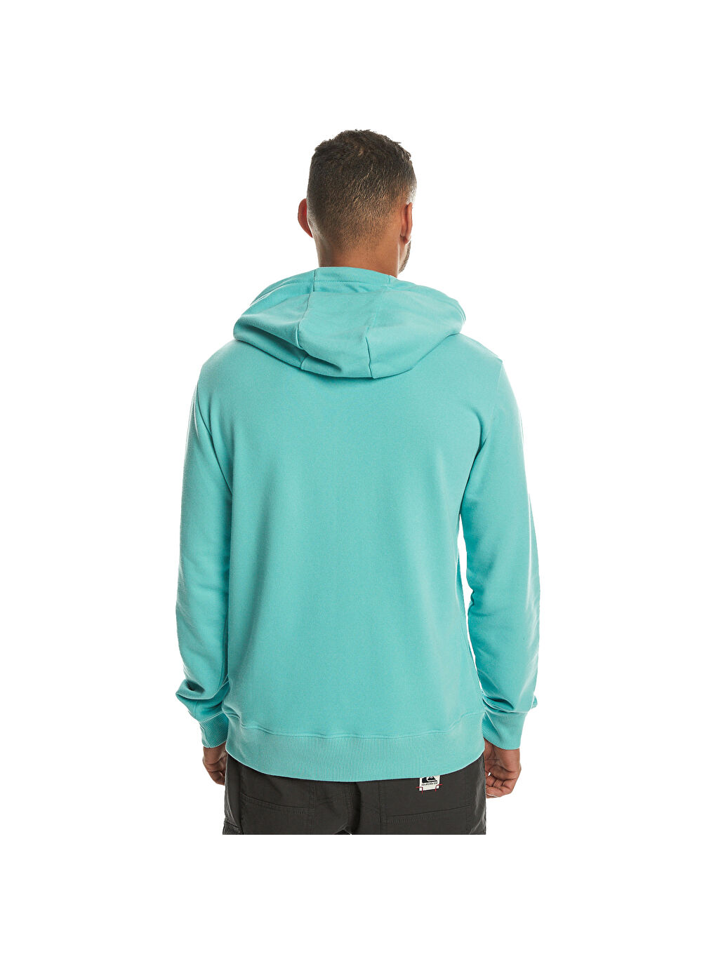 Karışık Circle Up Hoodie Erkek Mavi Kapüşonlu Sweatshirt-3