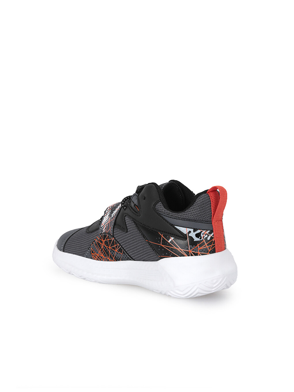 Kothıll F Unisex Çocuk Cırt Cırtlı Koyu Gri / Turuncu Günlük Spor Ayakkabısı-2