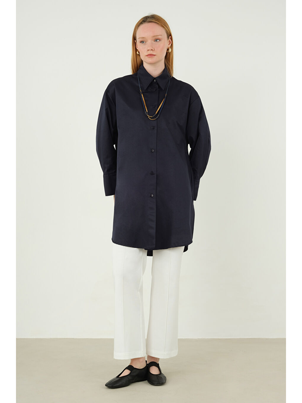 Poplin Gömlek 90 cm Ofis Lacivert