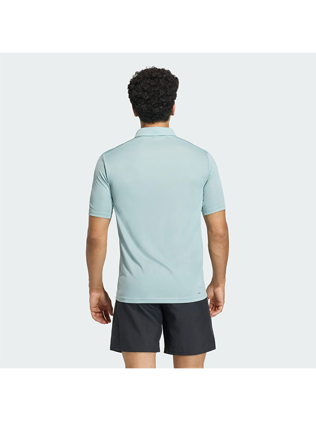 Workout Essentials Basic Erkek Yeşil Polo Yaka Tişört-1