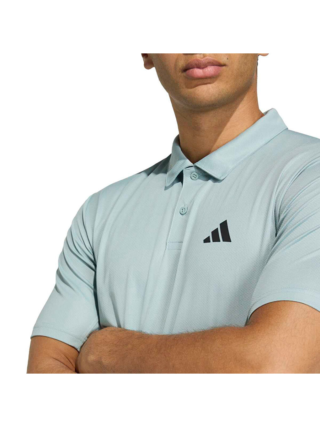 Workout Essentials Basic Erkek Yeşil Polo Yaka Tişört-3