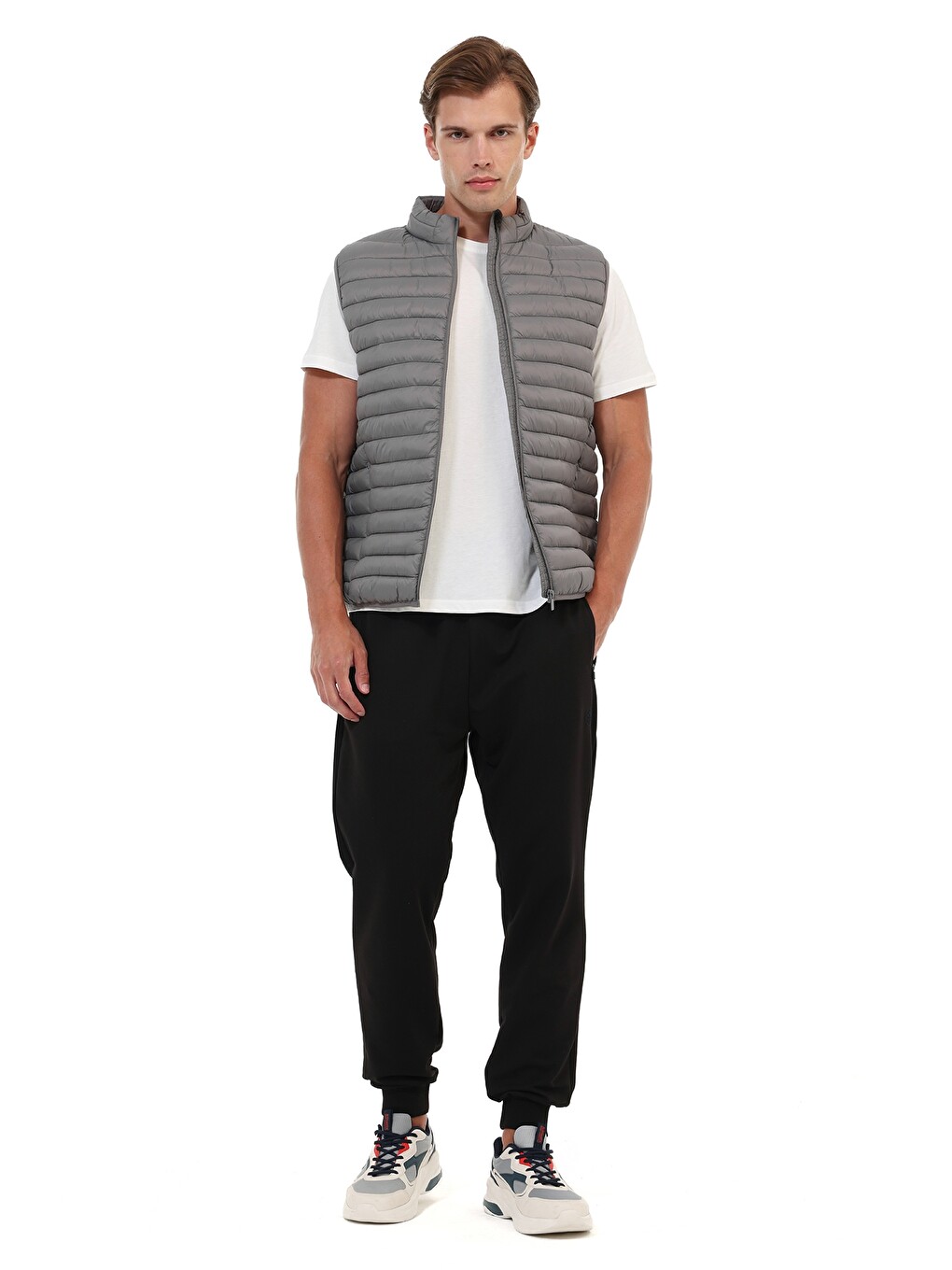 Gri Yelek Erkek Grı Ml 4kona Vest-2