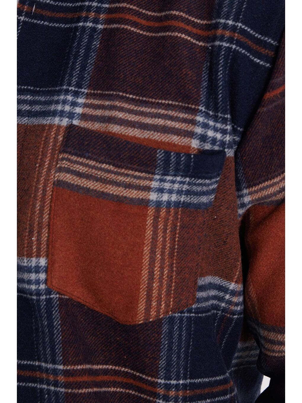 Karışık Erkek Regular Fit Rahat Kesim Kışlık Kareli Oduncu Gömlek-5