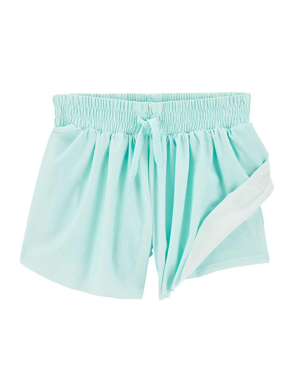 Yeşil Kız Çocuk Şort-1