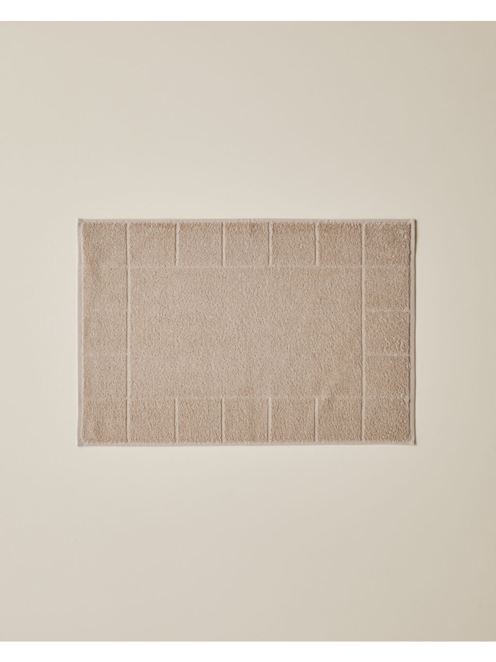 Chequer Pamuk Ayak Havlusu 50x70 cm Bej