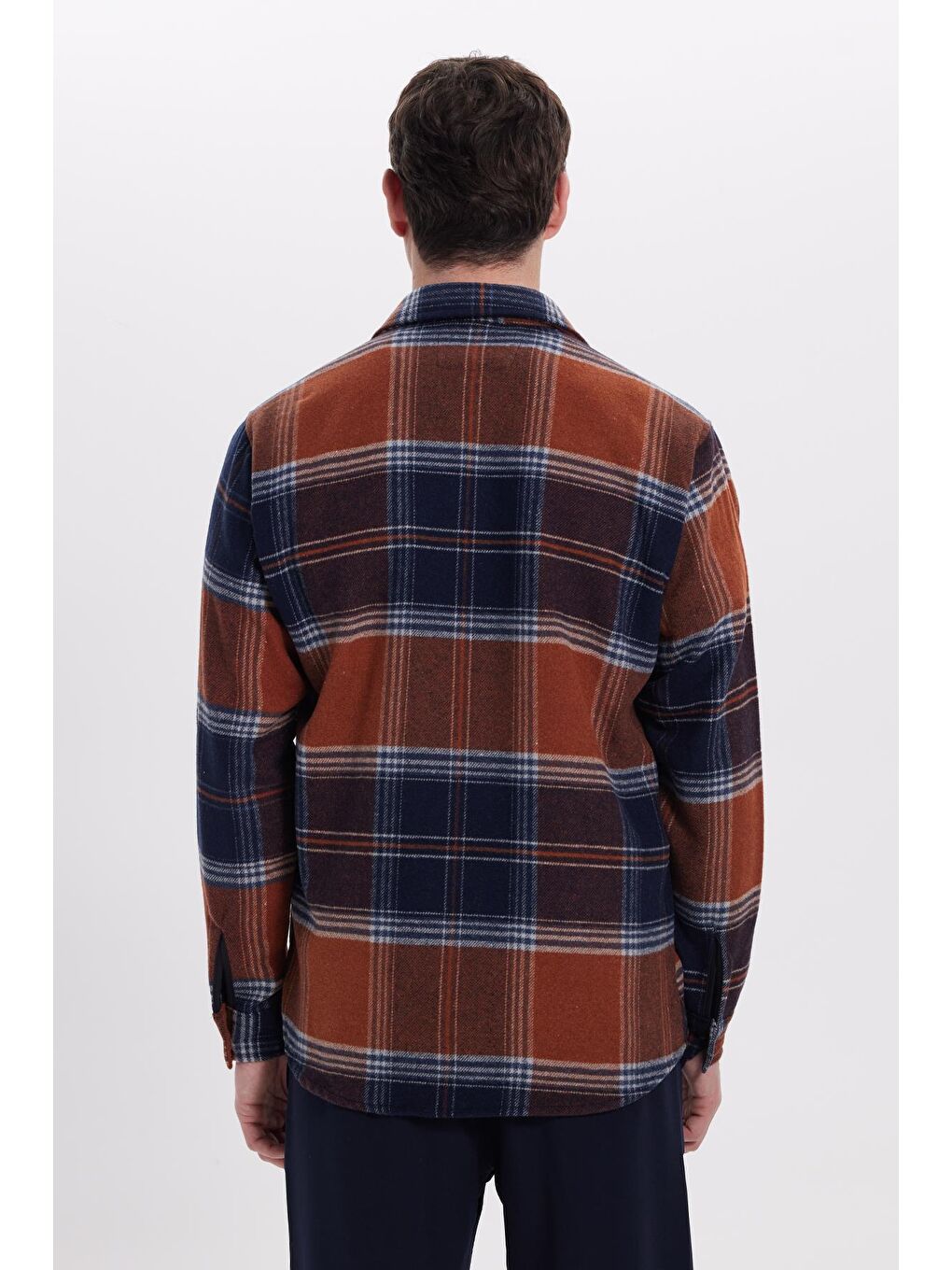 Karışık Erkek Regular Fit Rahat Kesim Kışlık Kareli Oduncu Gömlek-6