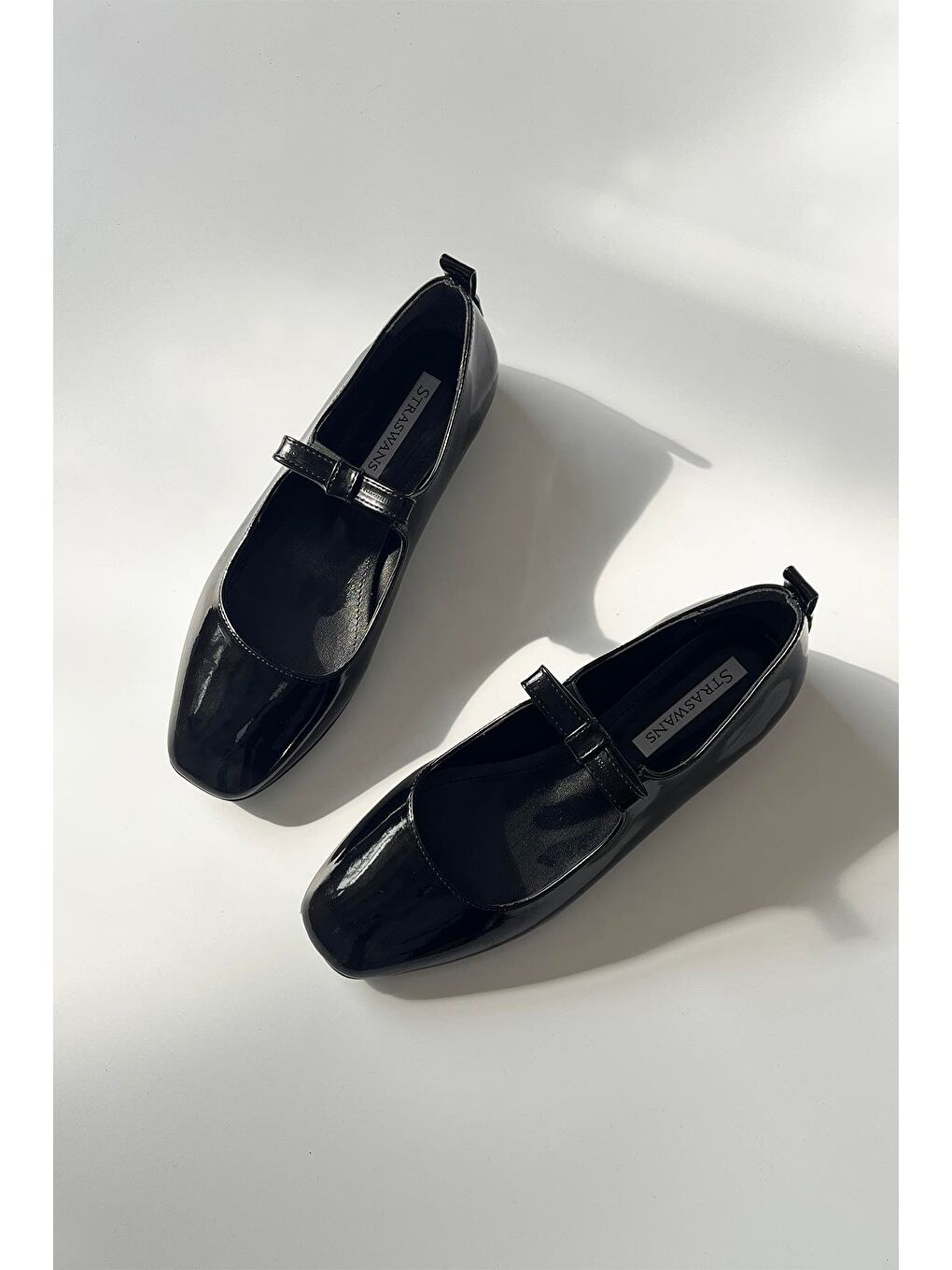 Foden Kadın  Kurdela  Detay  Rugan  Babet Siyah-2