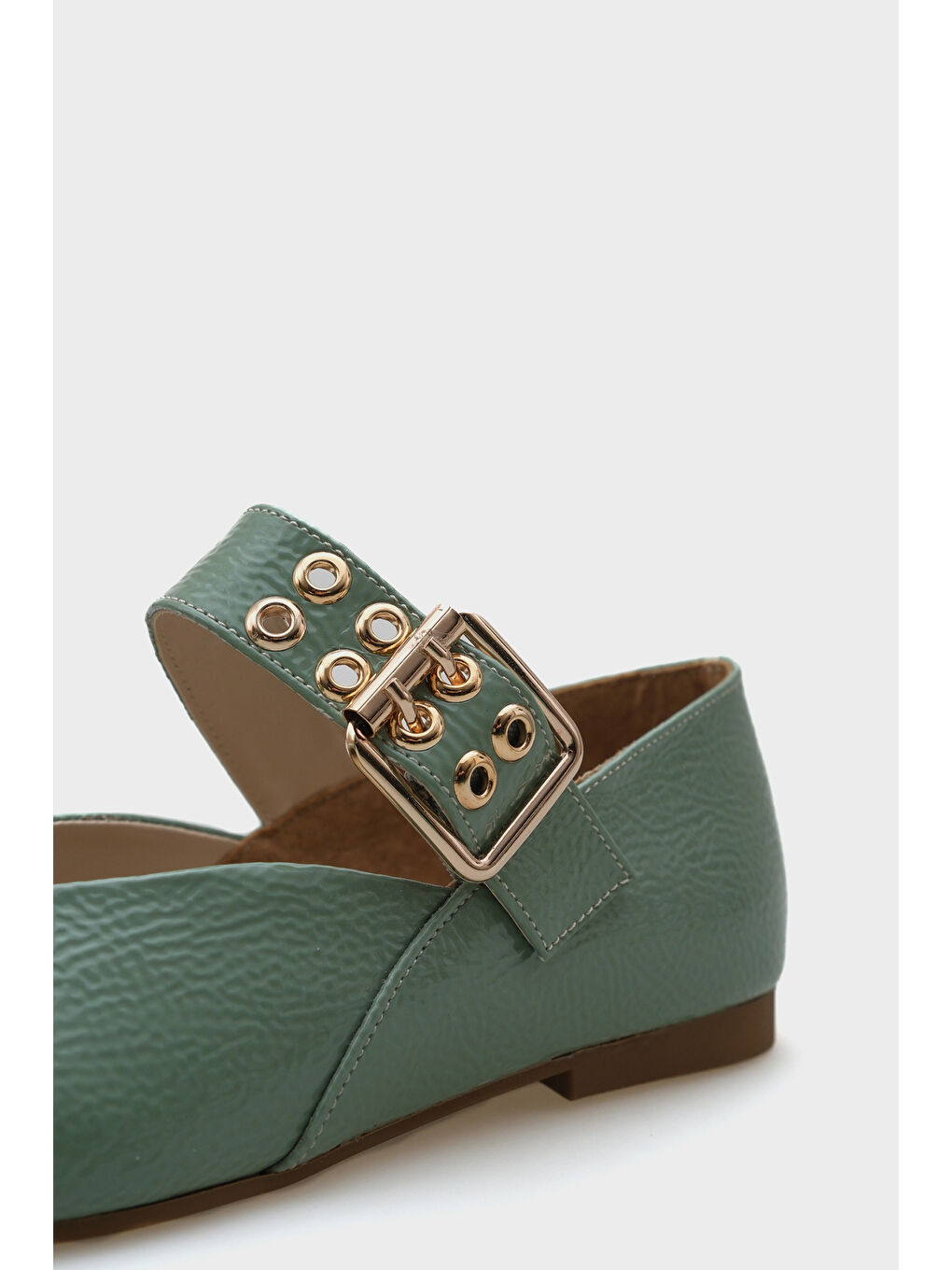 Turuncu Arlina Tek Bant Kemerli Kadın Babet-2