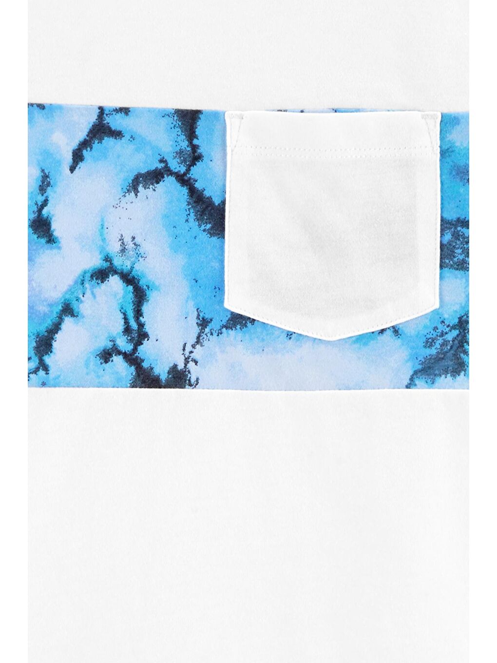 Beyaz Erkek Çocuk Kısa Kollu Tshirt-1