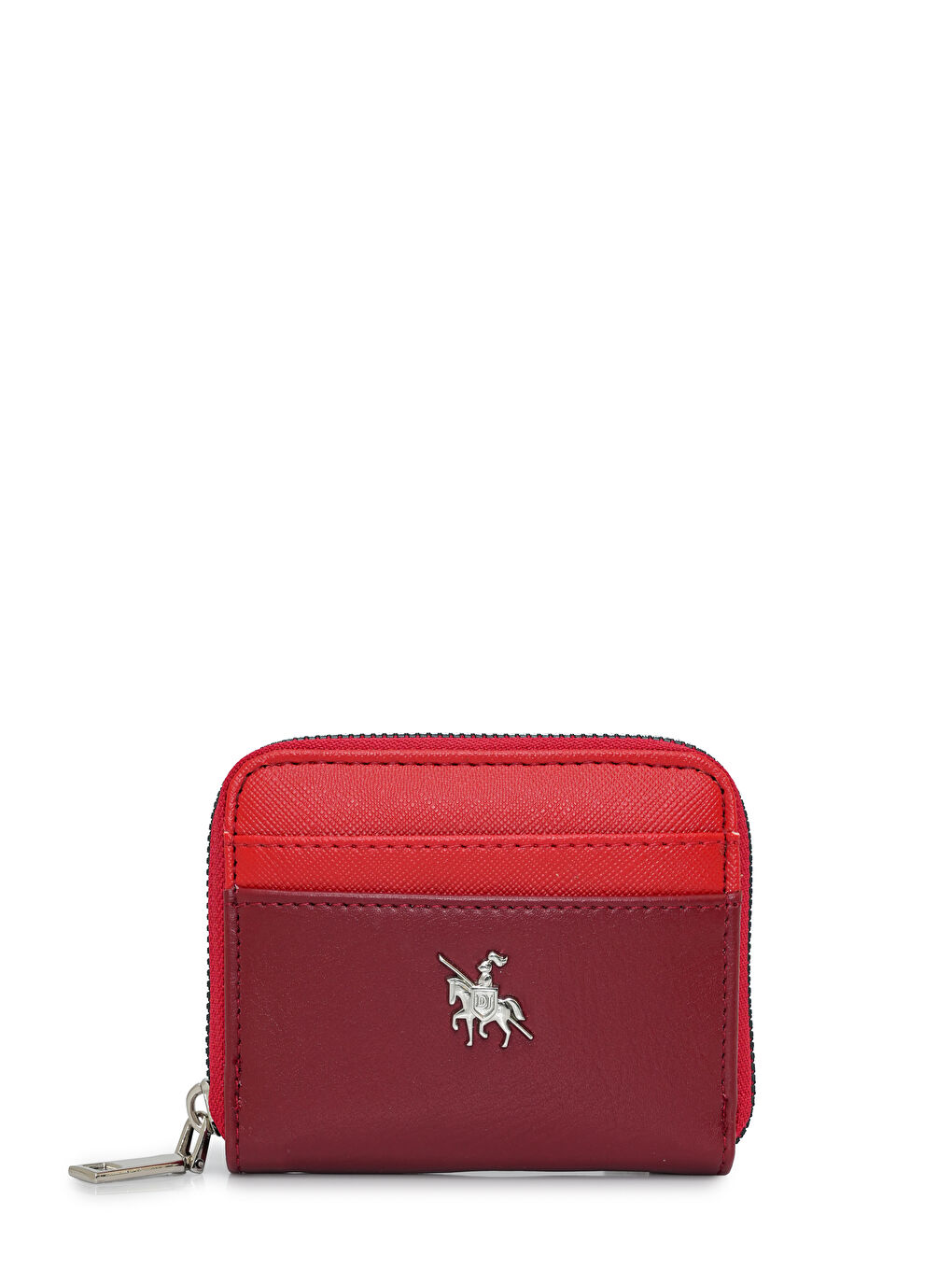 Kırmızı Kartlık Bölme Detaylı Mini Cüzdan CZ100-1