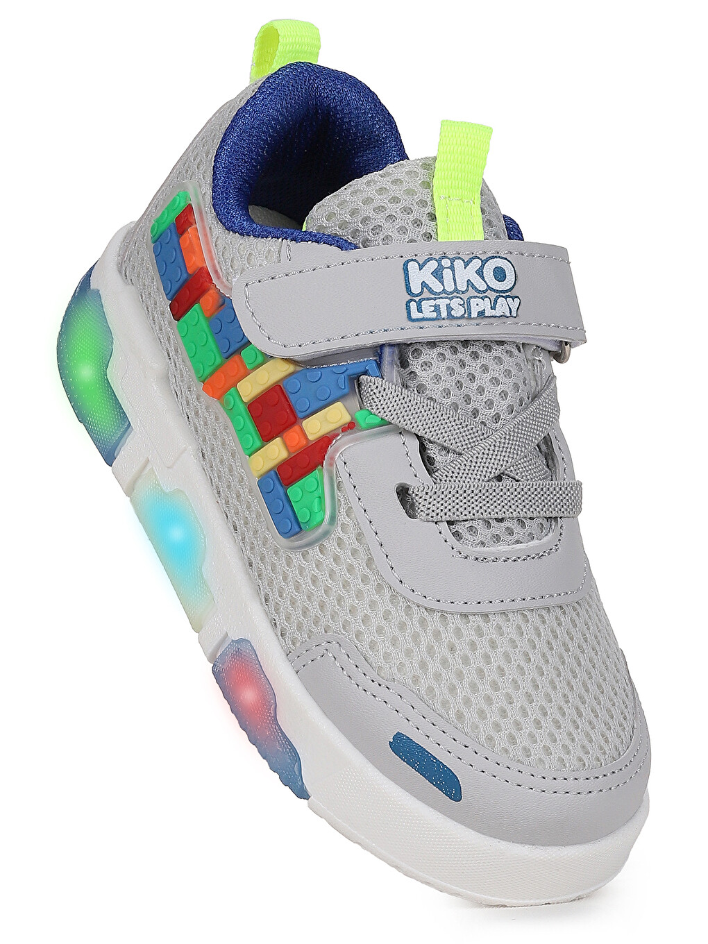 Gri Scarpe Cırtlı Işıklı Erkek Çocuk Spor Ayakkabı