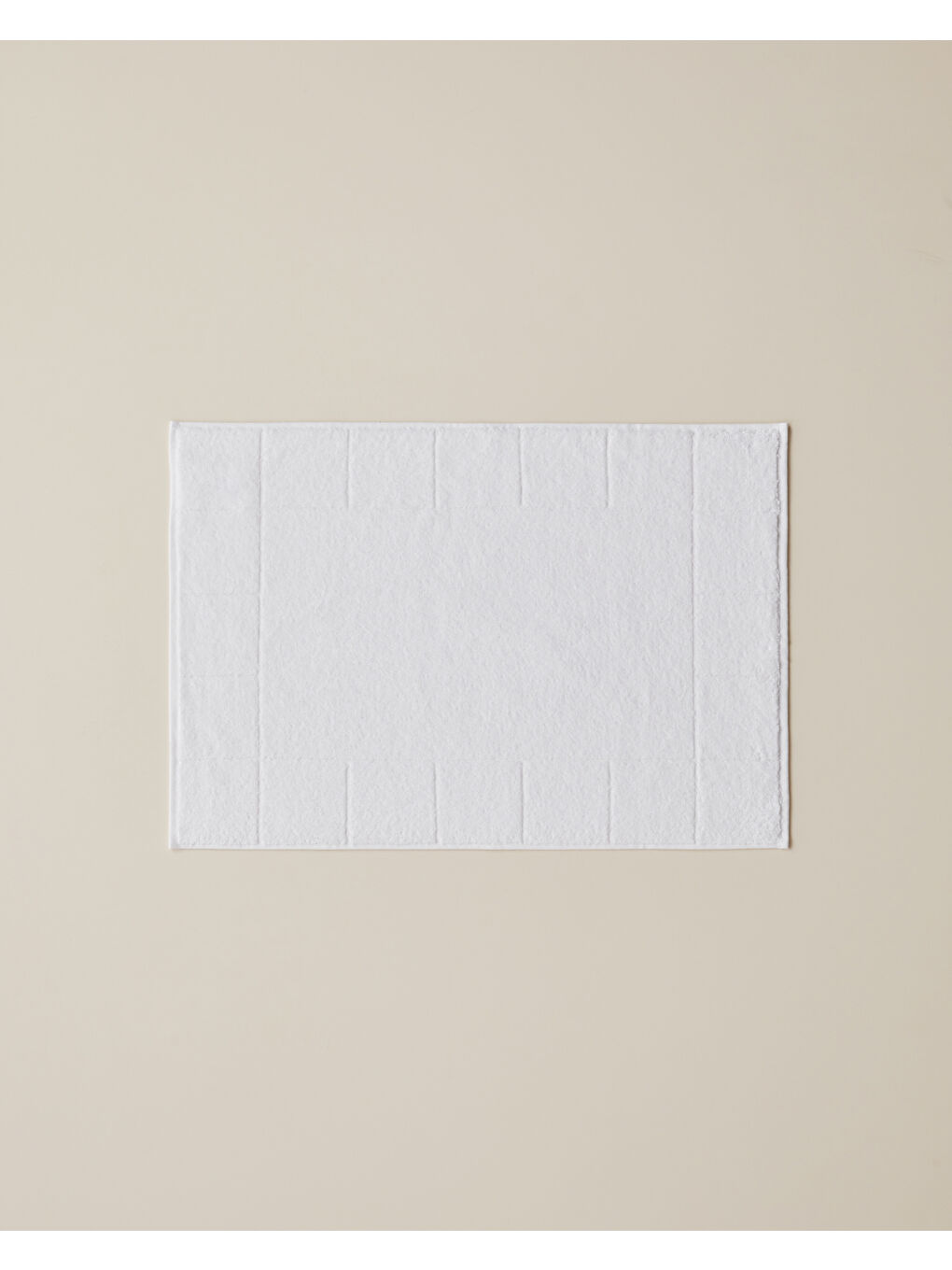 Chequer Pamuk Ayak Havlusu 50x70 cm Beyaz