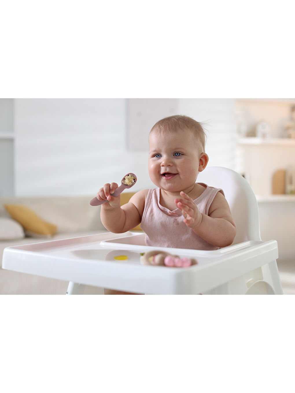 Silikon İkili İlk Kaşığım Latte-4