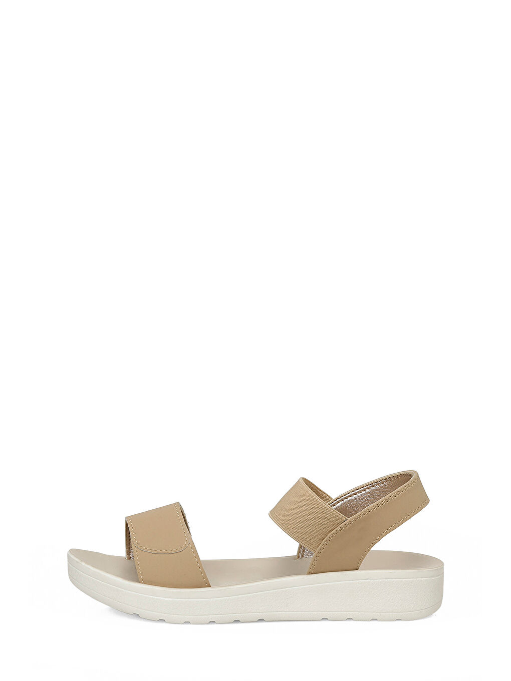 Bej 409107.Z6FX Vizon Kadın Düz Sandalet-2