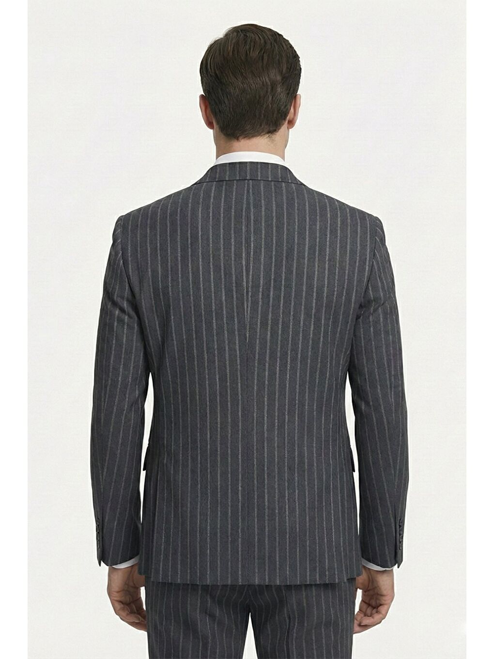 Giotelli Antrasit Triko Yelekli 6 Drop Polyester Viskon Karışımlı Erkek Takım Elbise-3