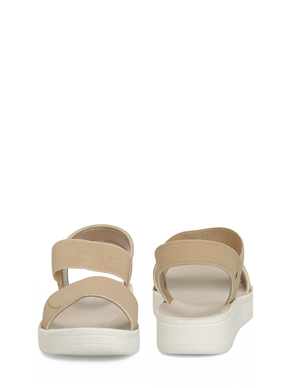 Bej 409107.Z6FX Vizon Kadın Düz Sandalet-4