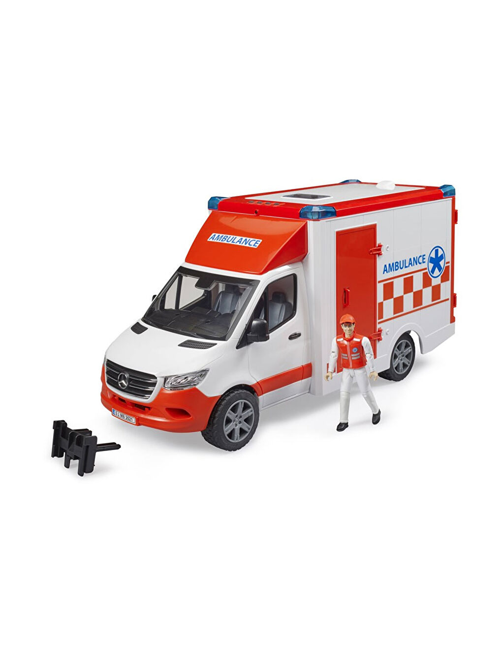 Bruder Mercedes Benz Sprinter Sirenli Ambulans Ve Ekibi BR02676 - 4