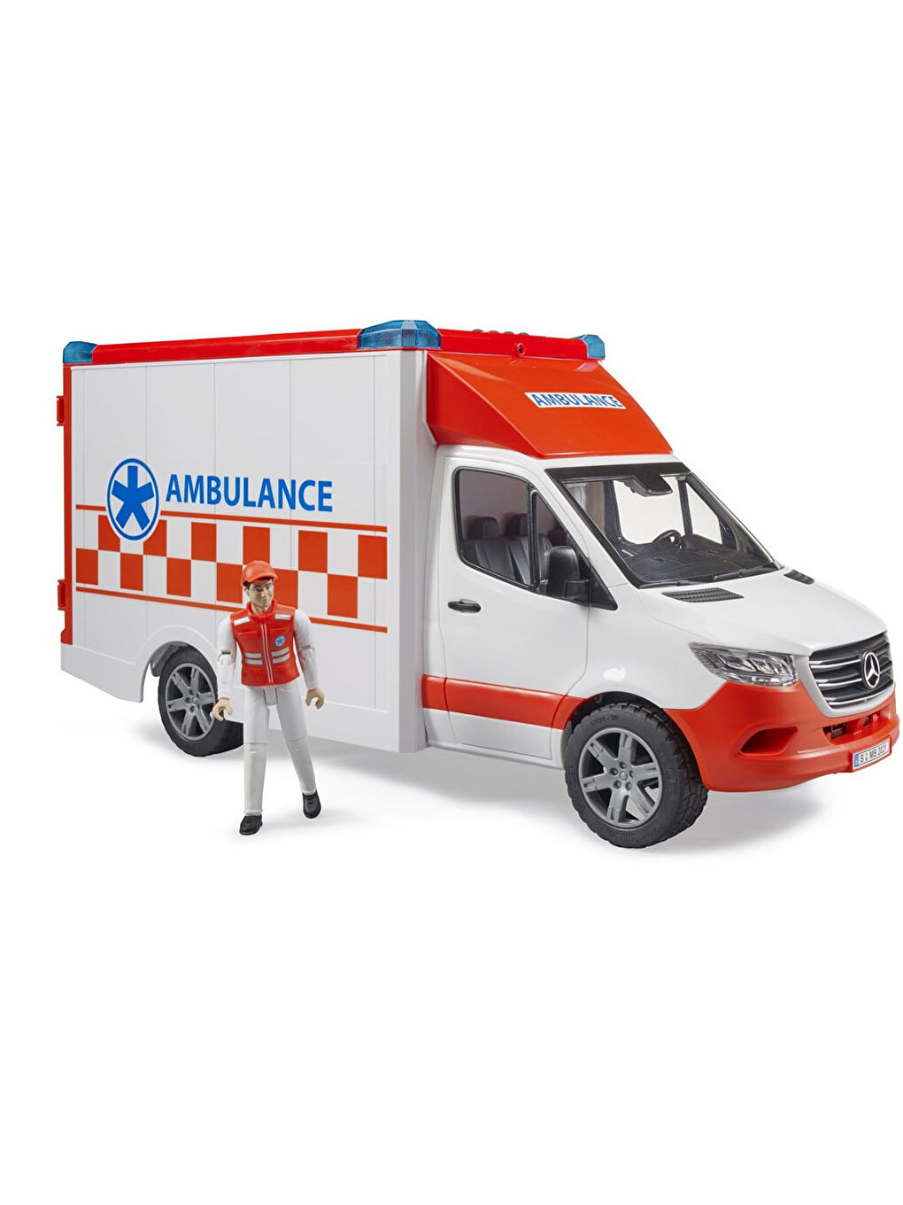 Bruder Mercedes Benz Sprinter Sirenli Ambulans Ve Ekibi BR02676 - 6