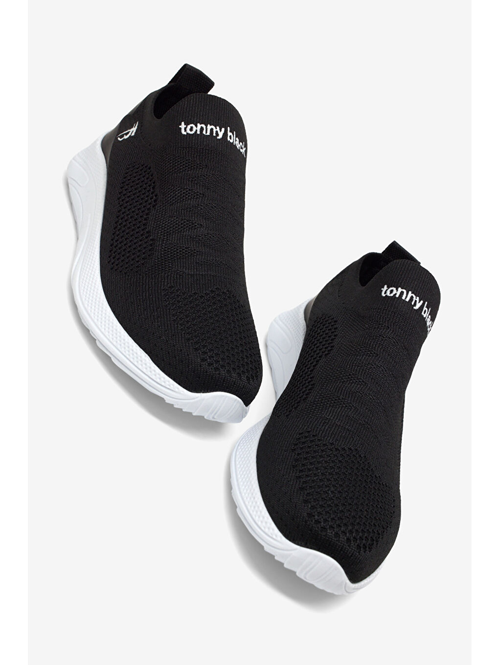 Erkek Siyah Beyaz Eva Taban Rahat Kalıp Günlük Spor Ayakkabı