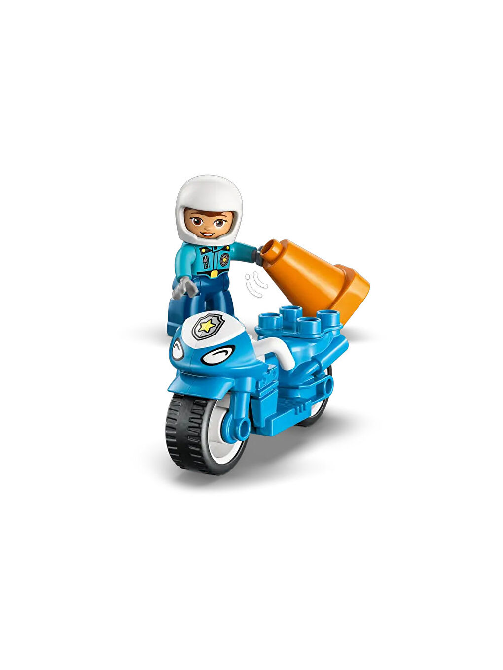 DUPLO Kasabası Mavi Polis Motosikleti 10471-3