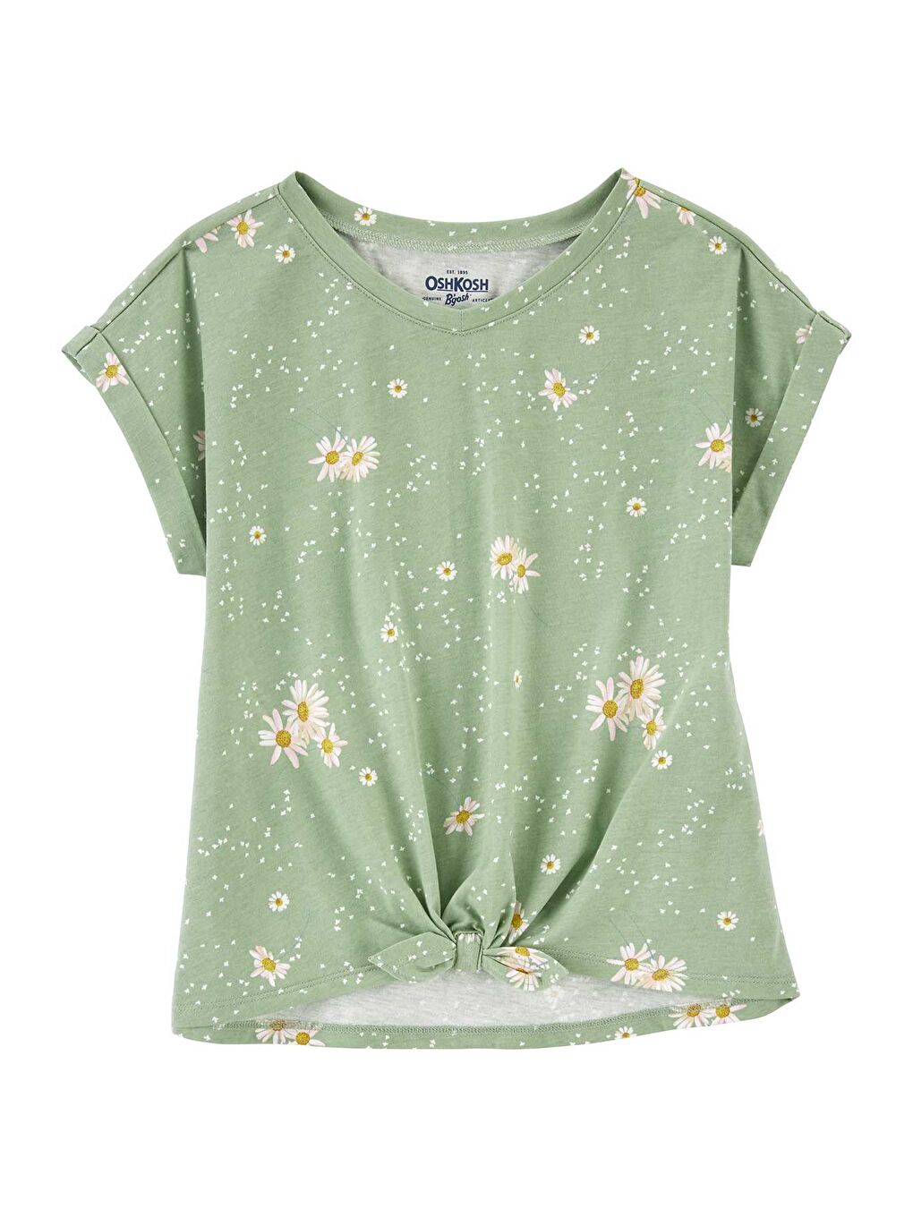 Yeşil Kız Çocuk Kısa Kollu Tshirt