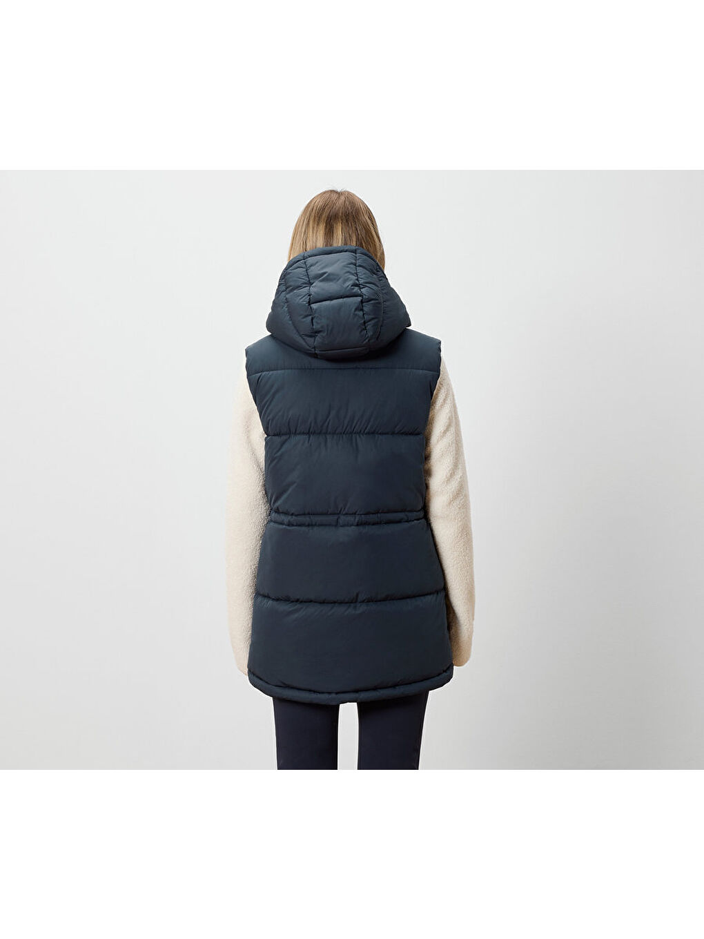 Kadın Kapitone Yelek, Lacivert-2