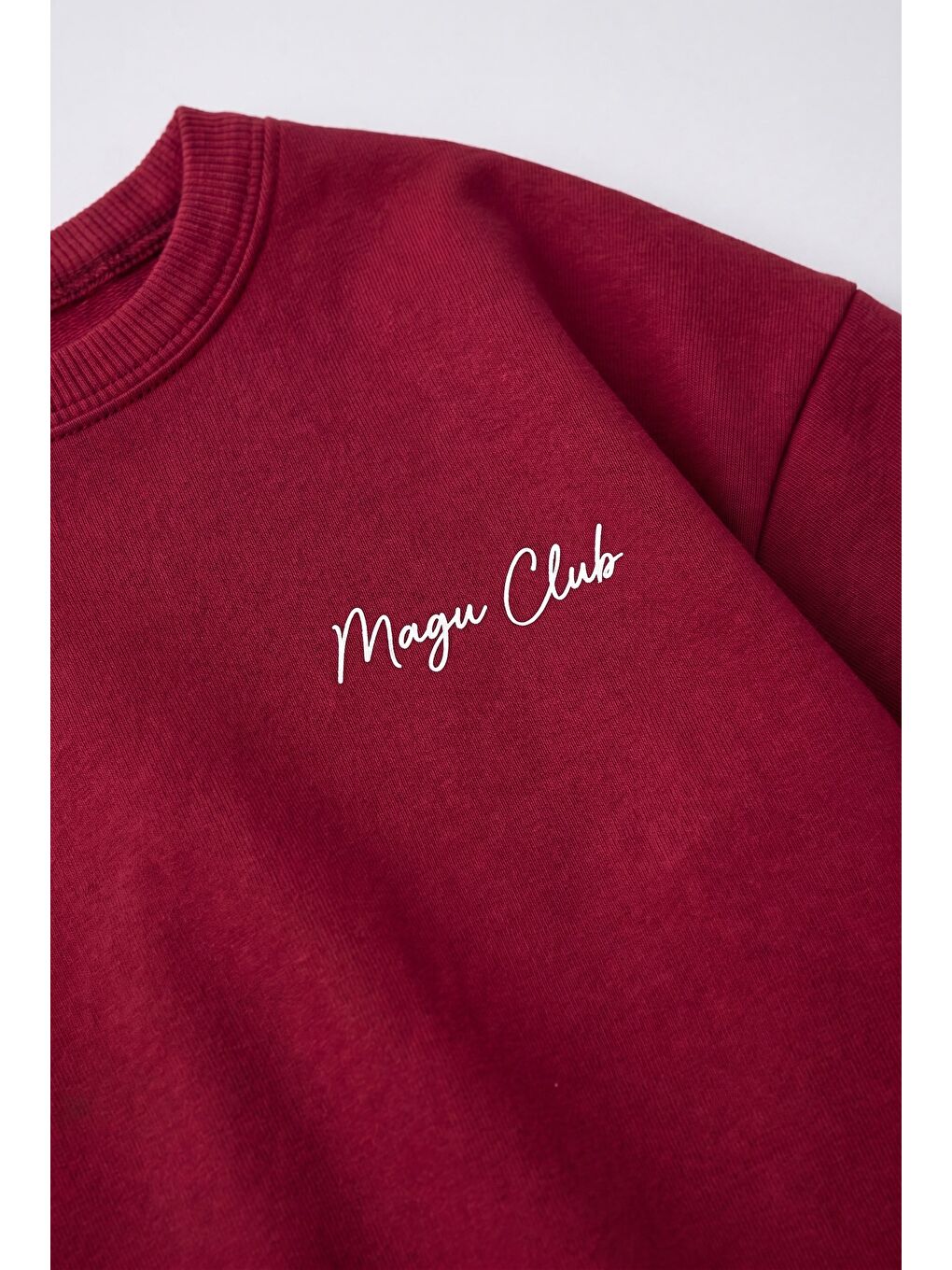 Unisex Çocuk Pamuklu Bordo Club T-Shirt Şort Takım-1