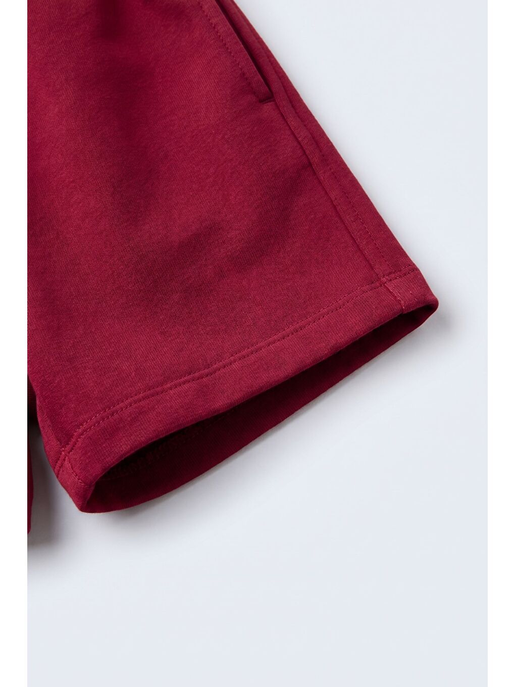 Unisex Çocuk Pamuklu Bordo Club T-Shirt Şort Takım-3