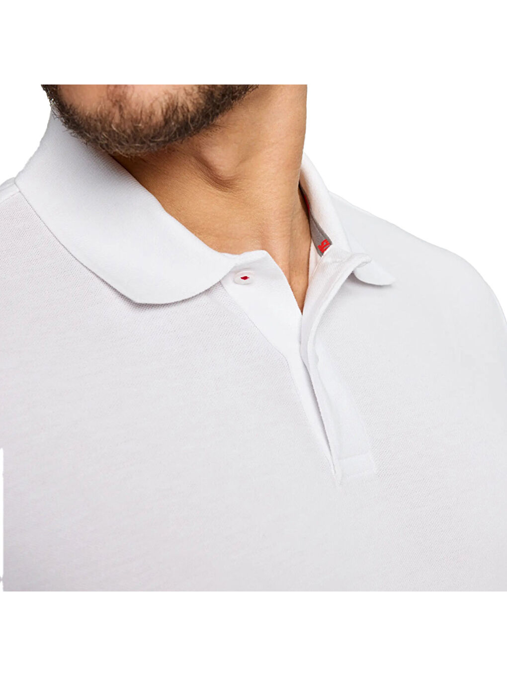 Deck Polo Ss Erkek Beyaz Polo Tişört-3