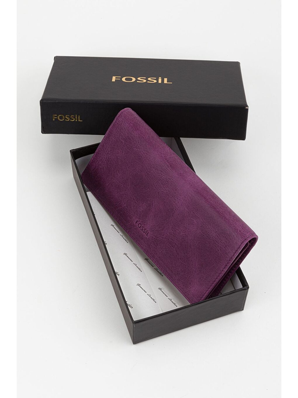 Mor Kutulu Hakiki Deri Ekstra Kartlıklı Crayz Haki Unisex El Portföyü Kartlık Cüzdan-3