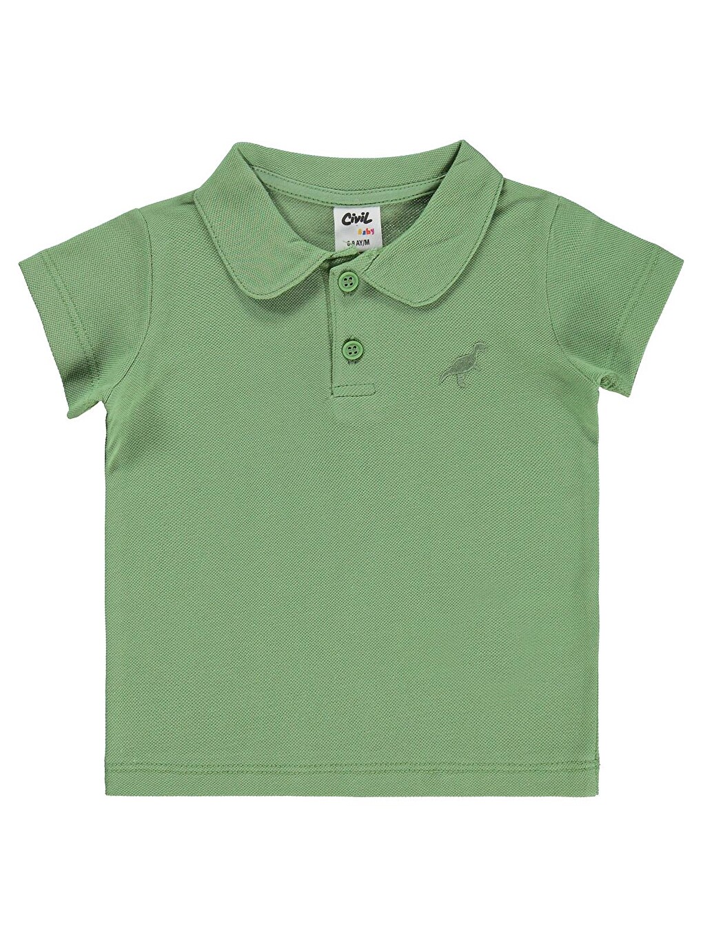 Baby Dinozor Nakışlı 6-18 Ay Tişört - Haki