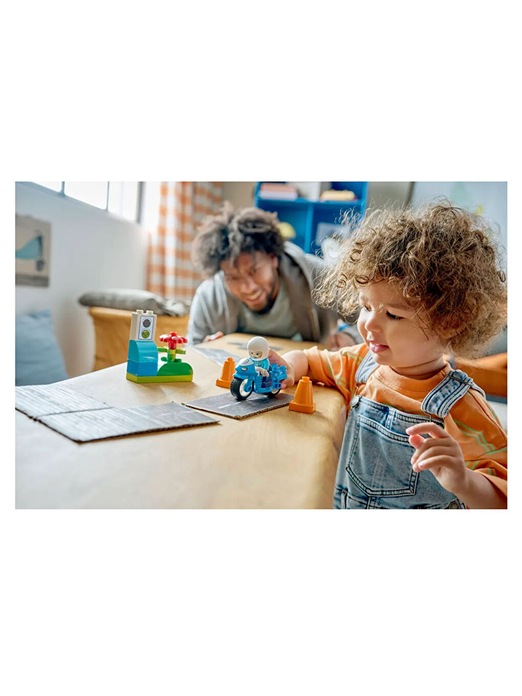 DUPLO Kasabası Mavi Polis Motosikleti 10471-7