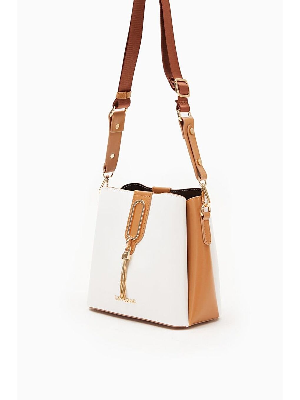 Beyaz Camel Kadın Omuz Çantası 930126-1