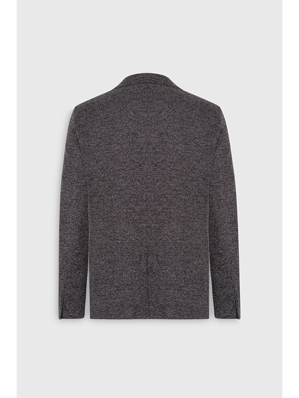 Erkek Siyah Slim Fit Dar Kesim Mono Yaka Armürlü Torba Cepli Ceket-8