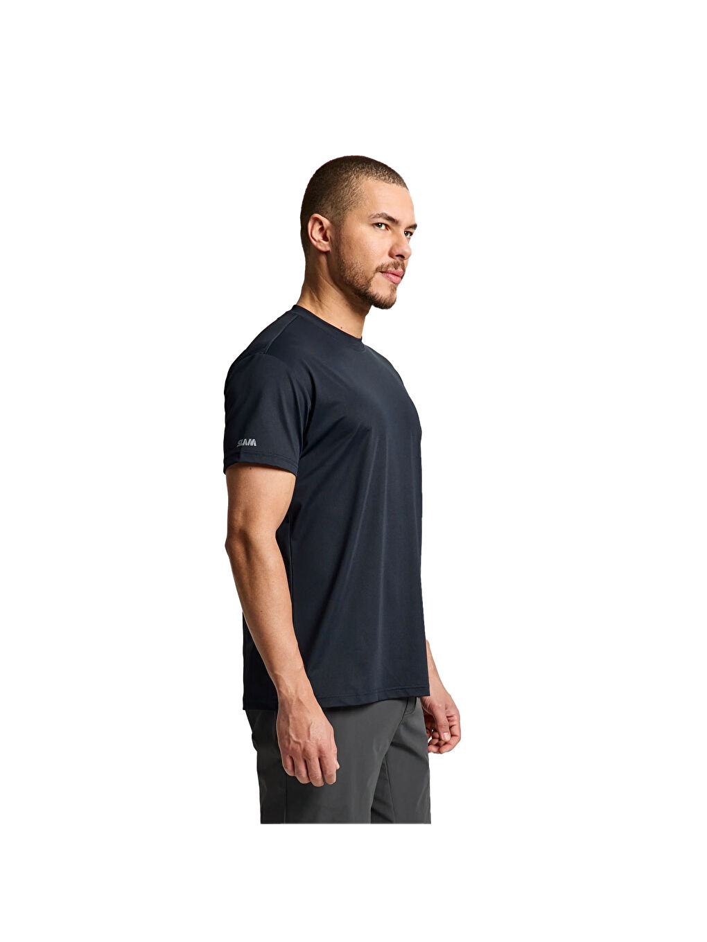 Antrasit Tech Pique Erkek Gri Tişört-2